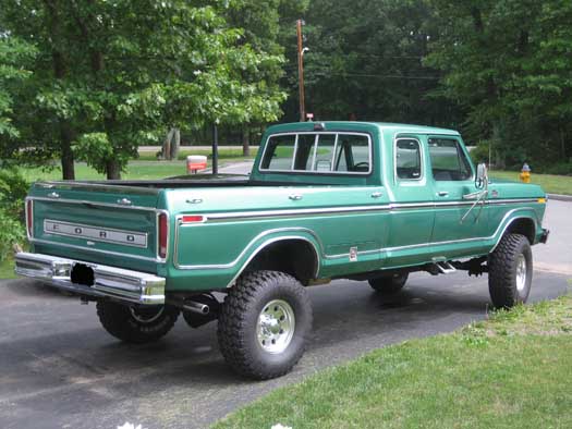 1979 Ford Ranger XLT F250 Supercab 35 Tires, extra 3 of suspension lift